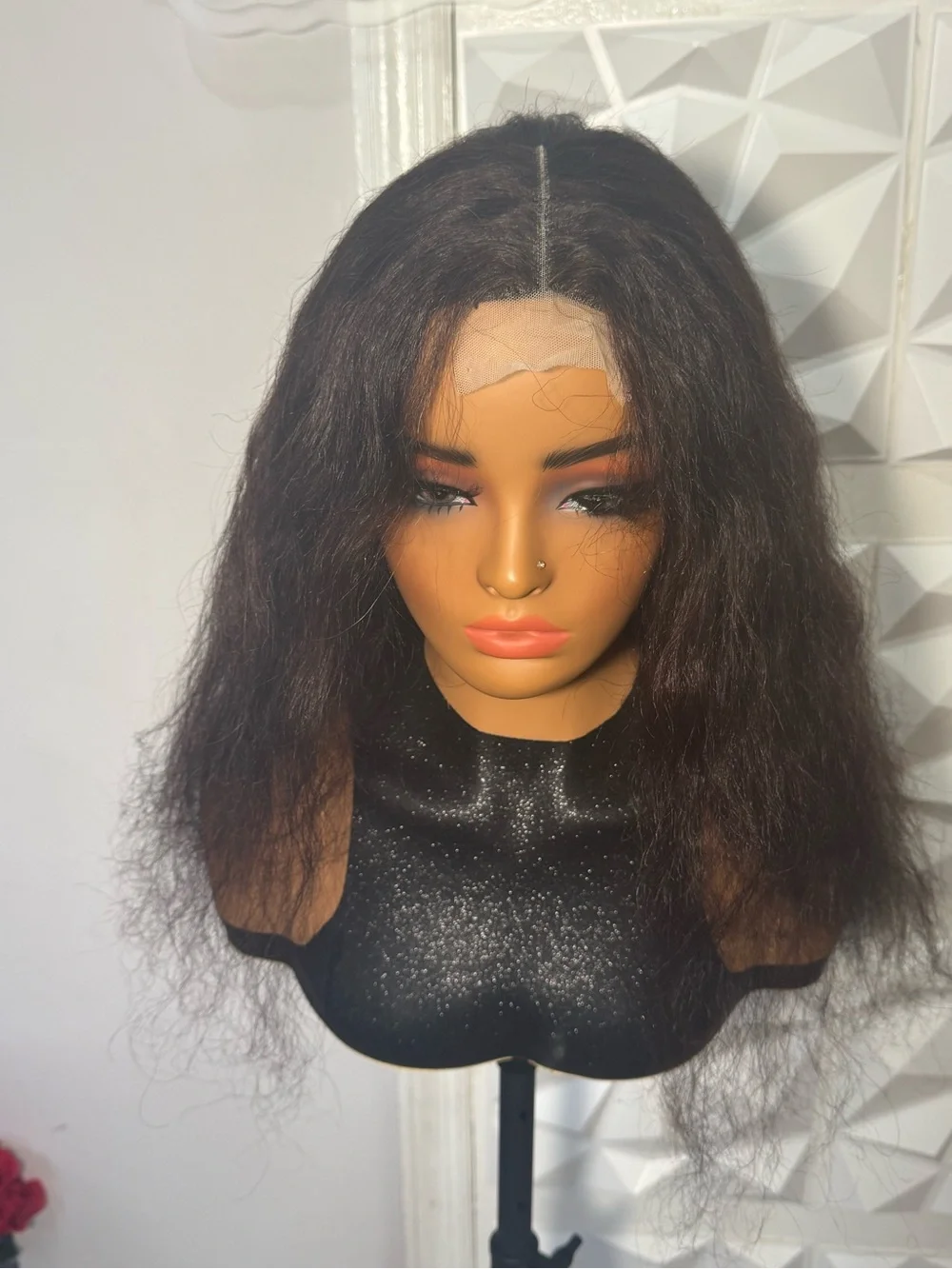 100% Human Hair 22” Brown Wig | Glueless Natural Texture Wig for Women